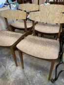 Set of four 1950/60s dining chairs