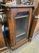 Mahogany glass fronted cupboard