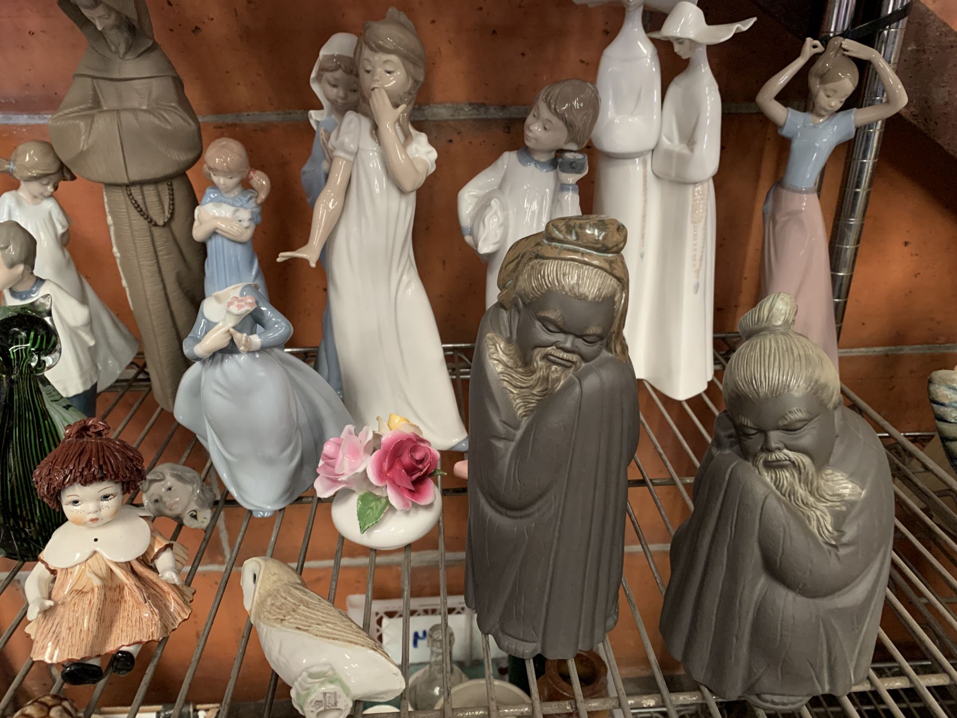 A quantity of Lladro and Nao figurines, including Chinese Monks - Image 3 of 4