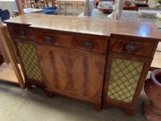 Mahogany break-front chiffonier