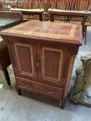 Mahogany cabinet with key