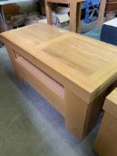 Oak laminate side table