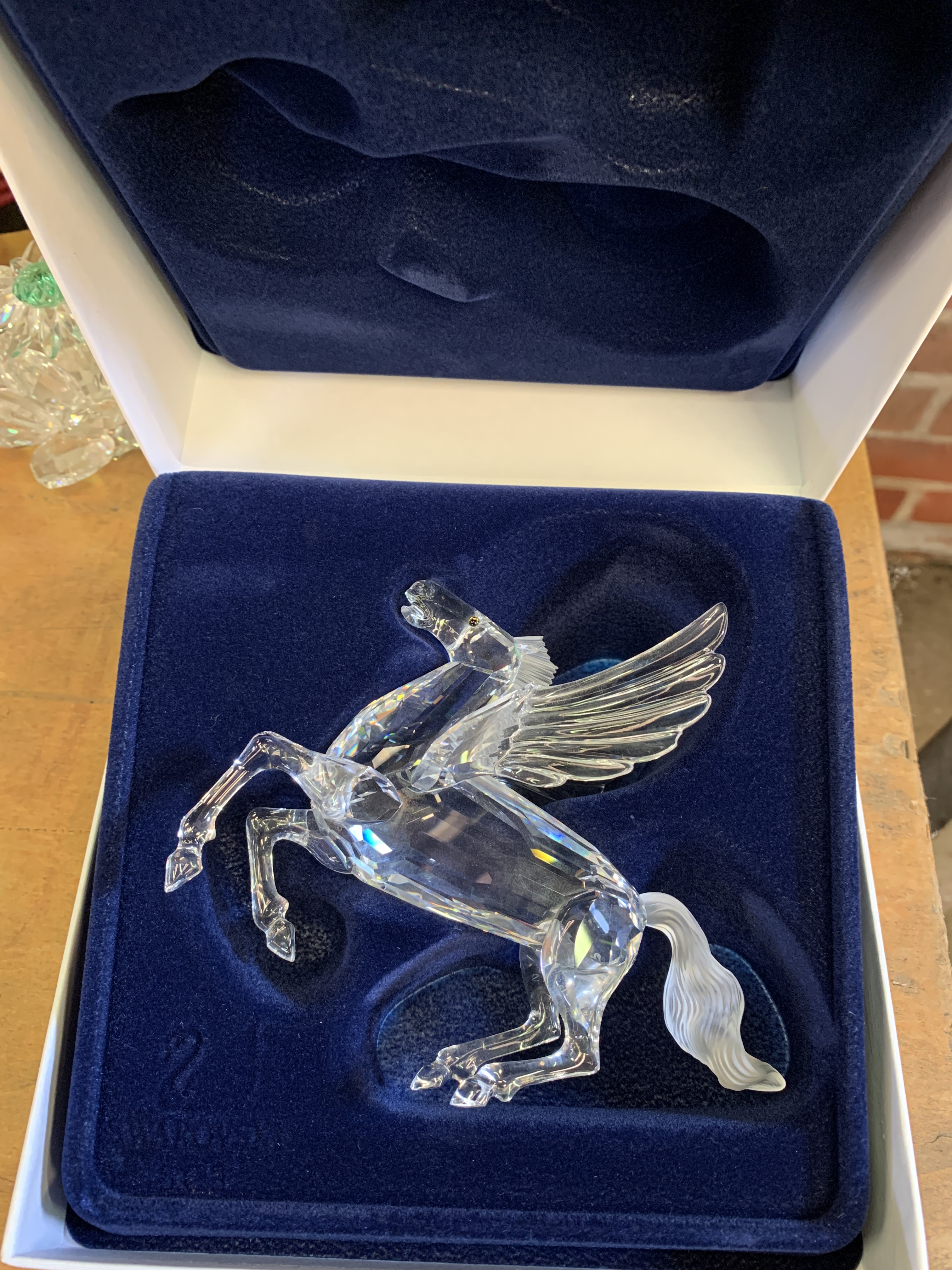 Swarovski crystal Pegasus in box