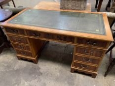 Mahogany pedestal desk