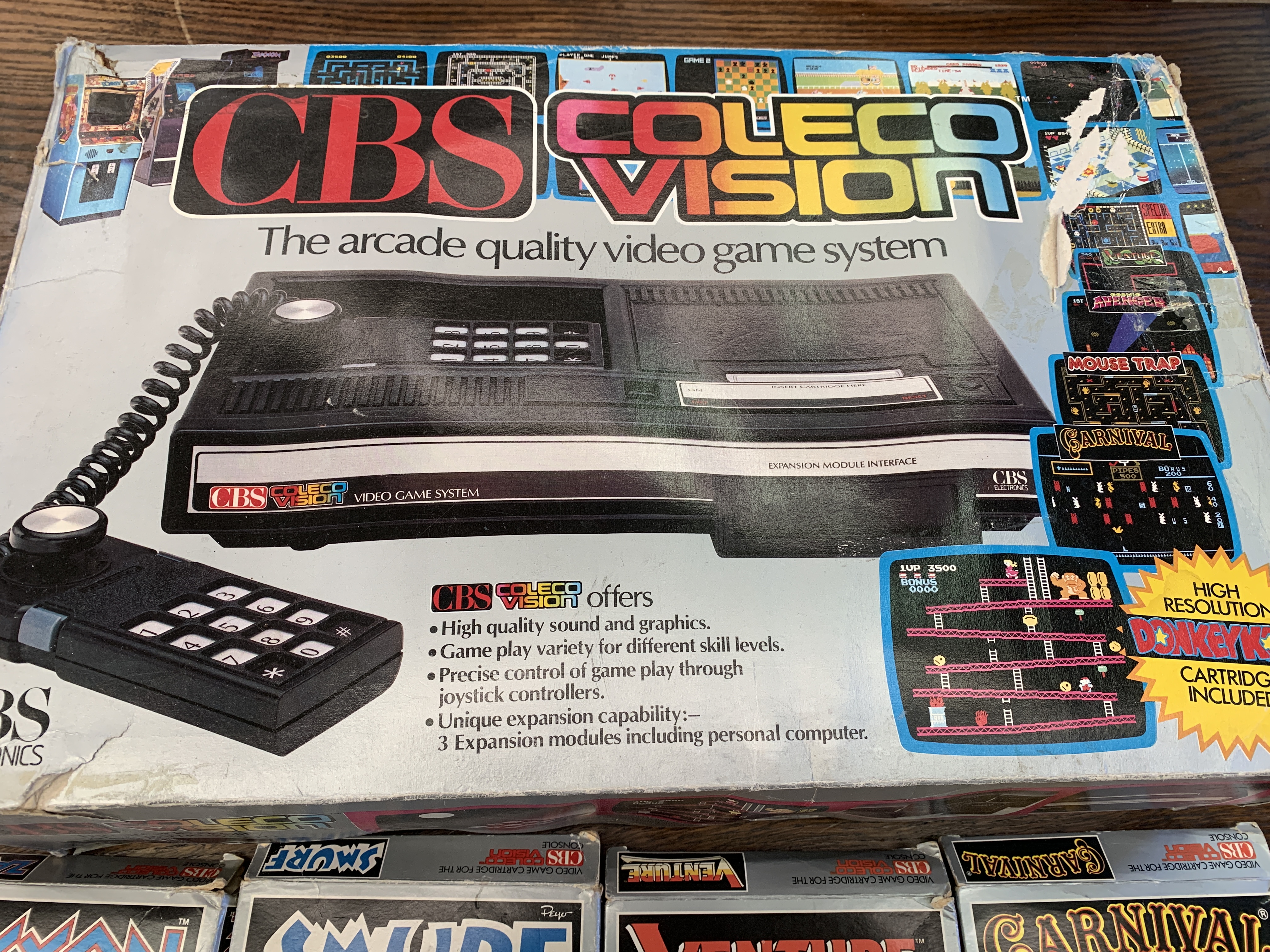 Retrovision games Colecovision games console in original box