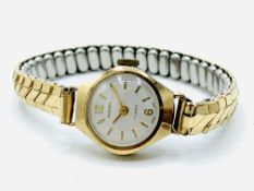 'Regency' 9ct gold cased lady's manual wrist watch