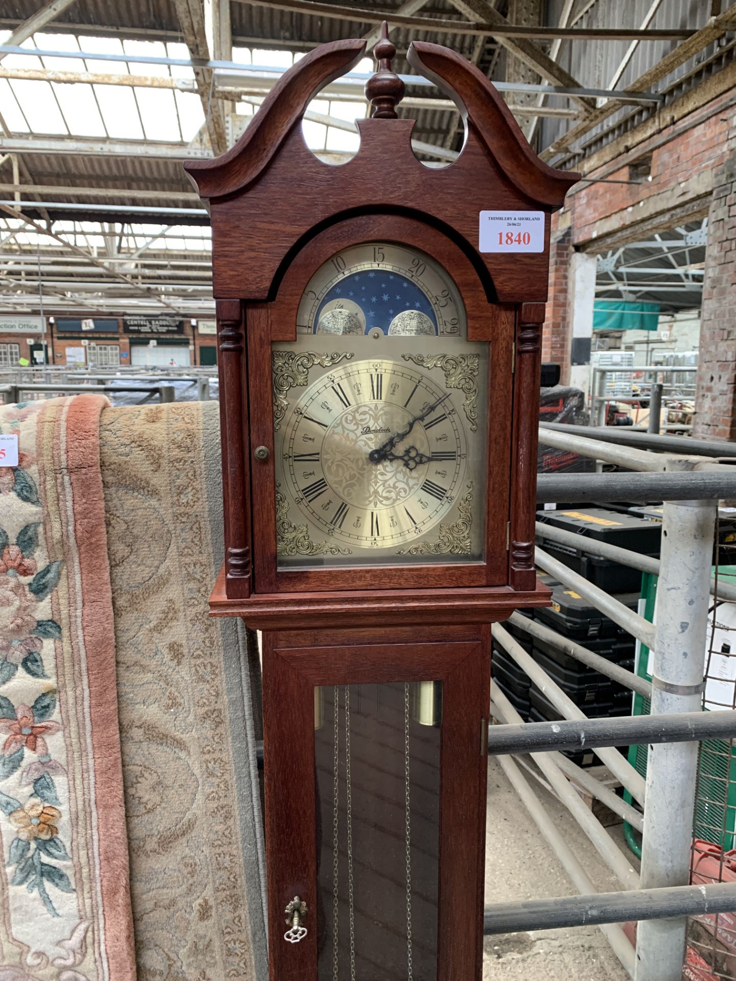 Modern Den Clock mahogany long case clock - Bild 2 aus 4