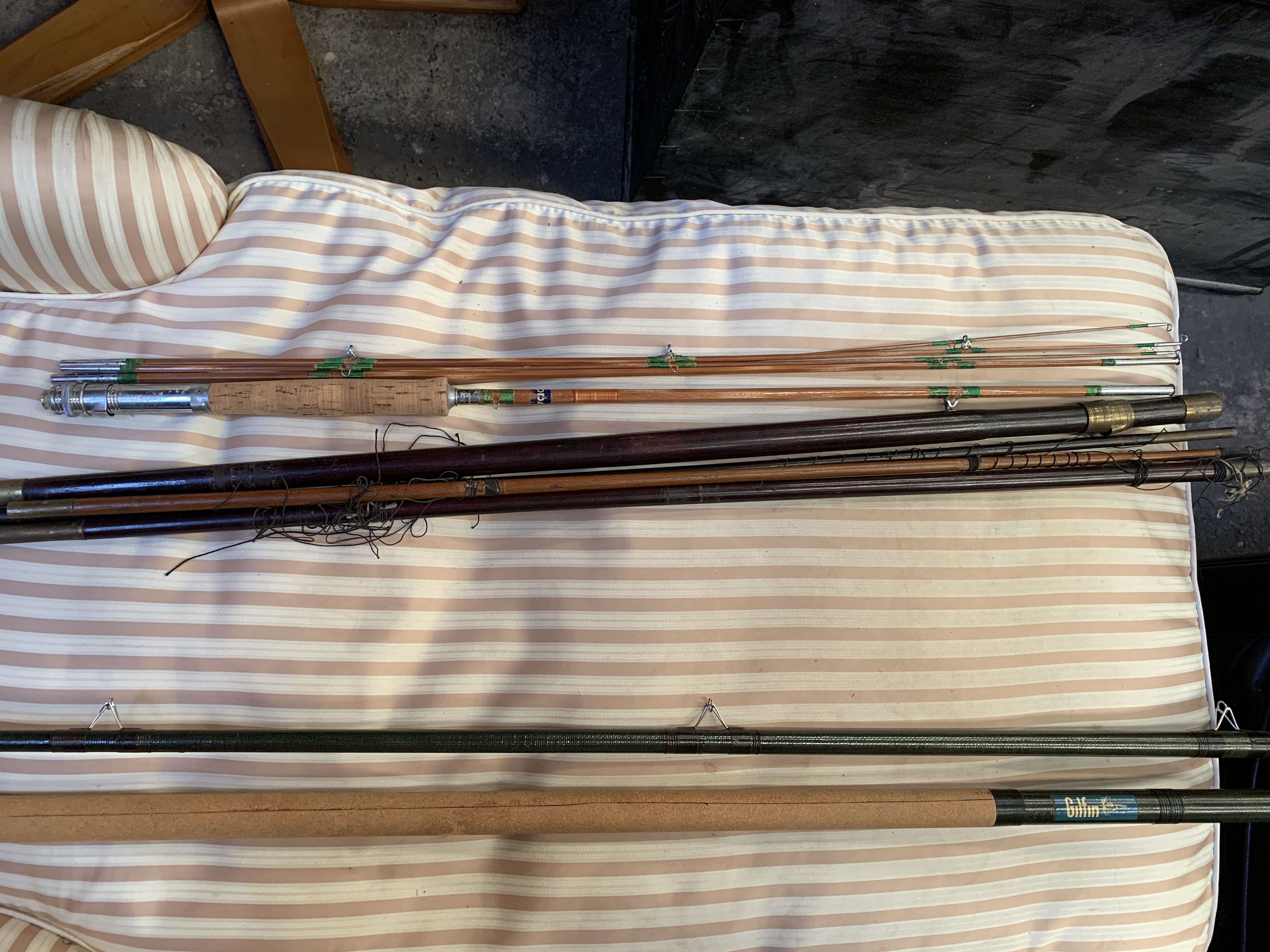 Three fishing rods in slip cases - Image 2 of 6