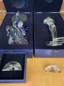 Boxed Swarovski Collectors Society 'Antonio' and 'Isadora'