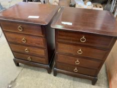 A pair of Stag bedside tables
