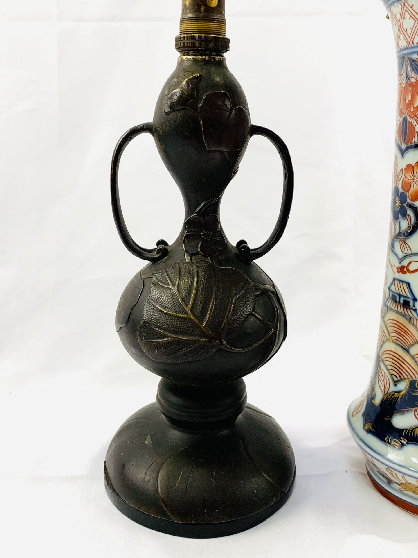 Two Japanese vase table lamps - Image 2 of 3