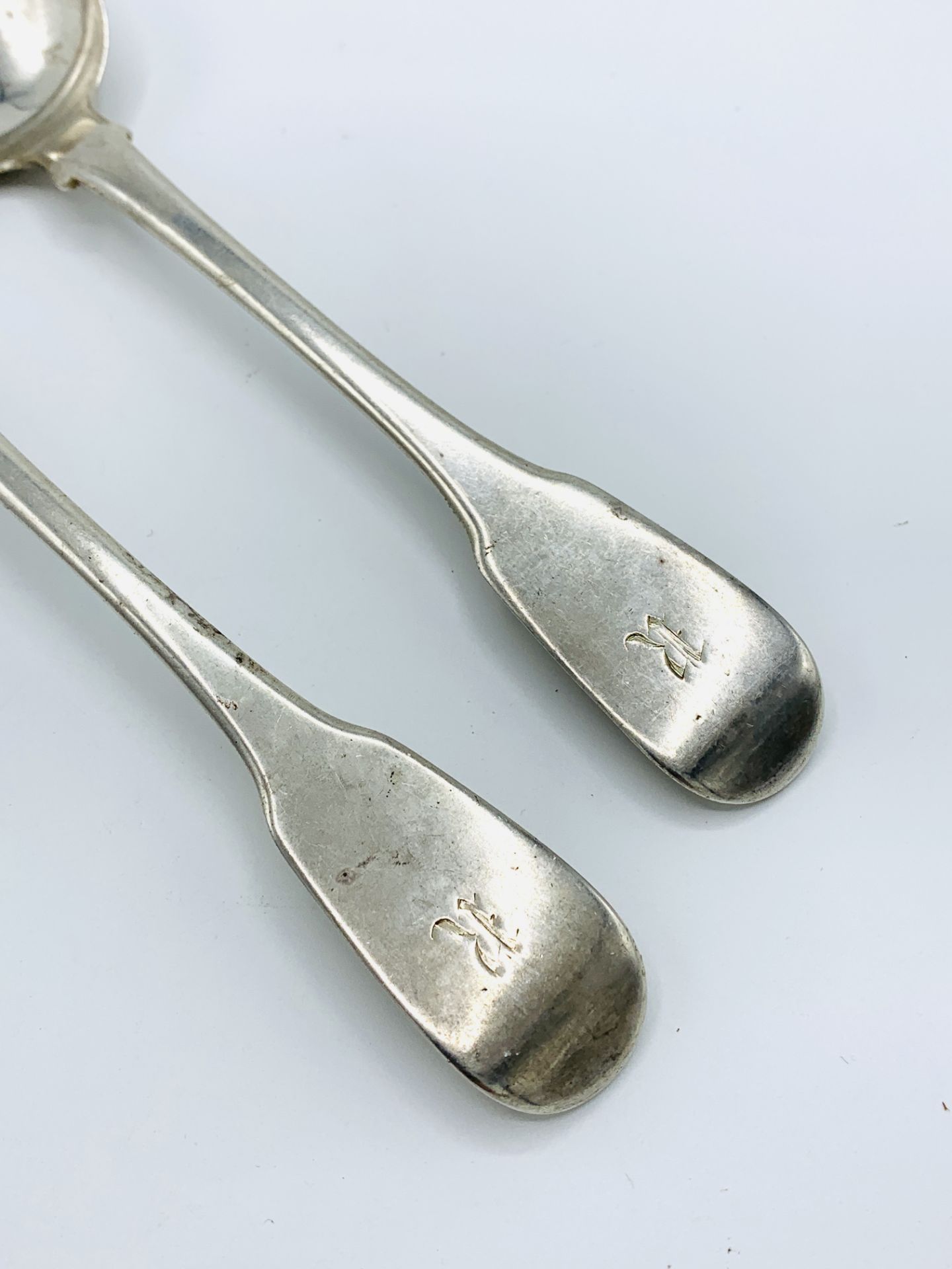 Two sterling silver serving spoons - Bild 2 aus 4