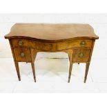 Regency style mahogany writing table