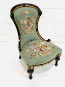 Victorian spoon back chair