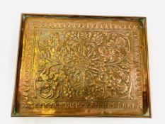 Copper tray by Keswick School of Industrial Arts