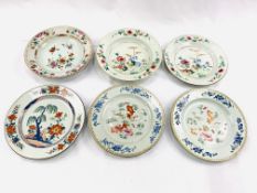 Six 19th Century Chinese plates and dishes