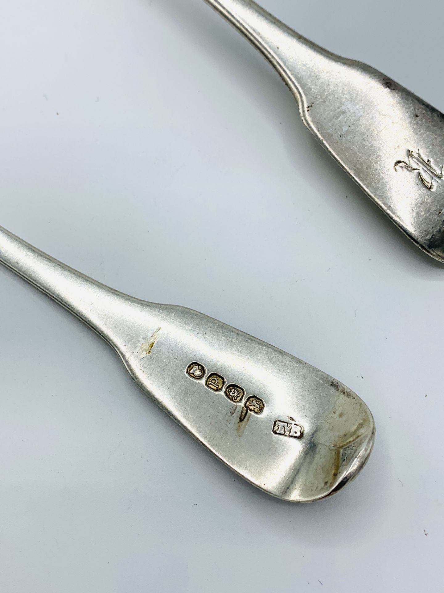 Two sterling silver serving spoons - Bild 4 aus 4