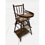 19th century Baumann & Co metamorphic high chair