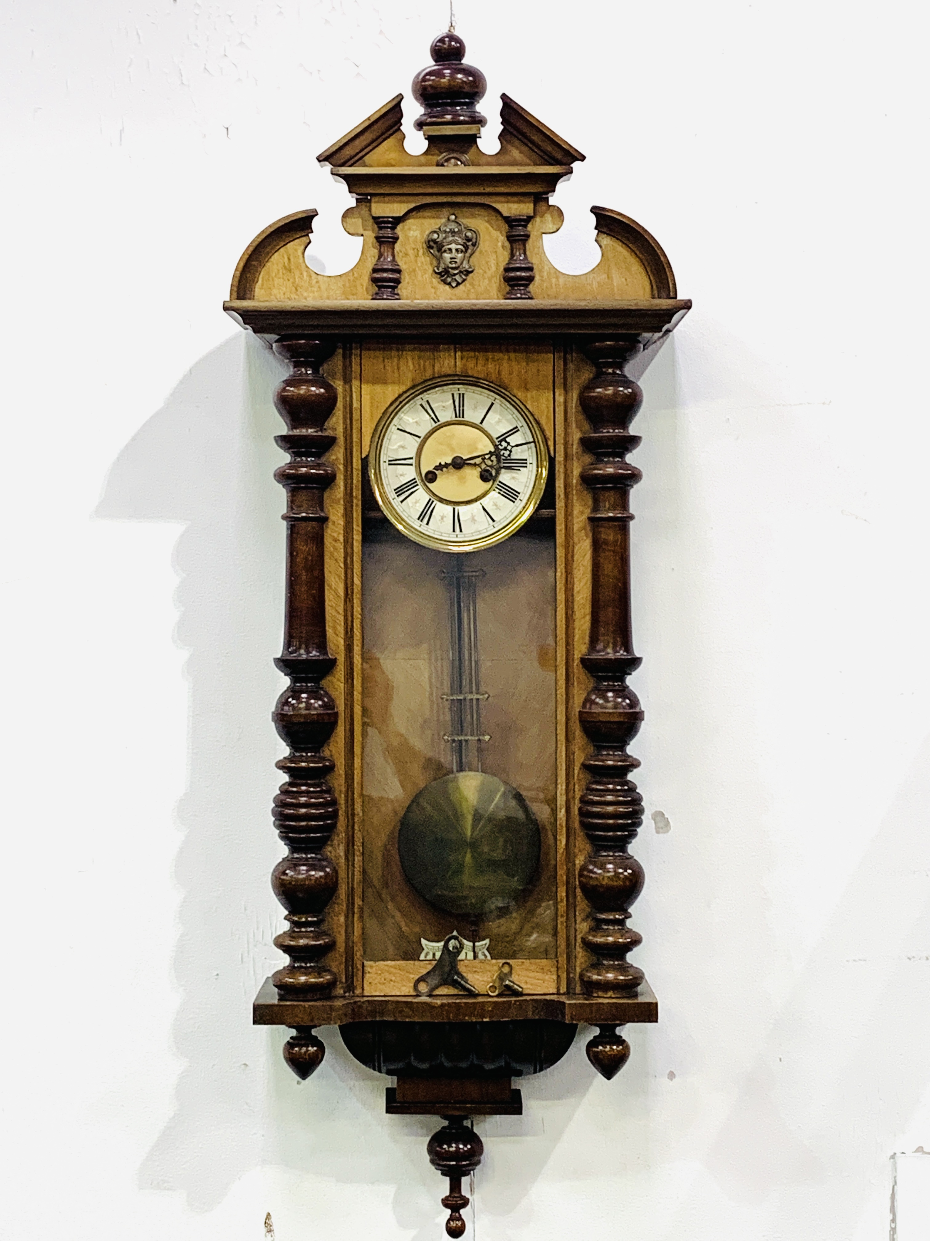 Viennese wall clock