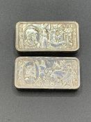 Two hallmarked silver ingots