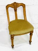 Oak Arts and Crafts style chair