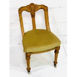 Oak Arts and Crafts style chair