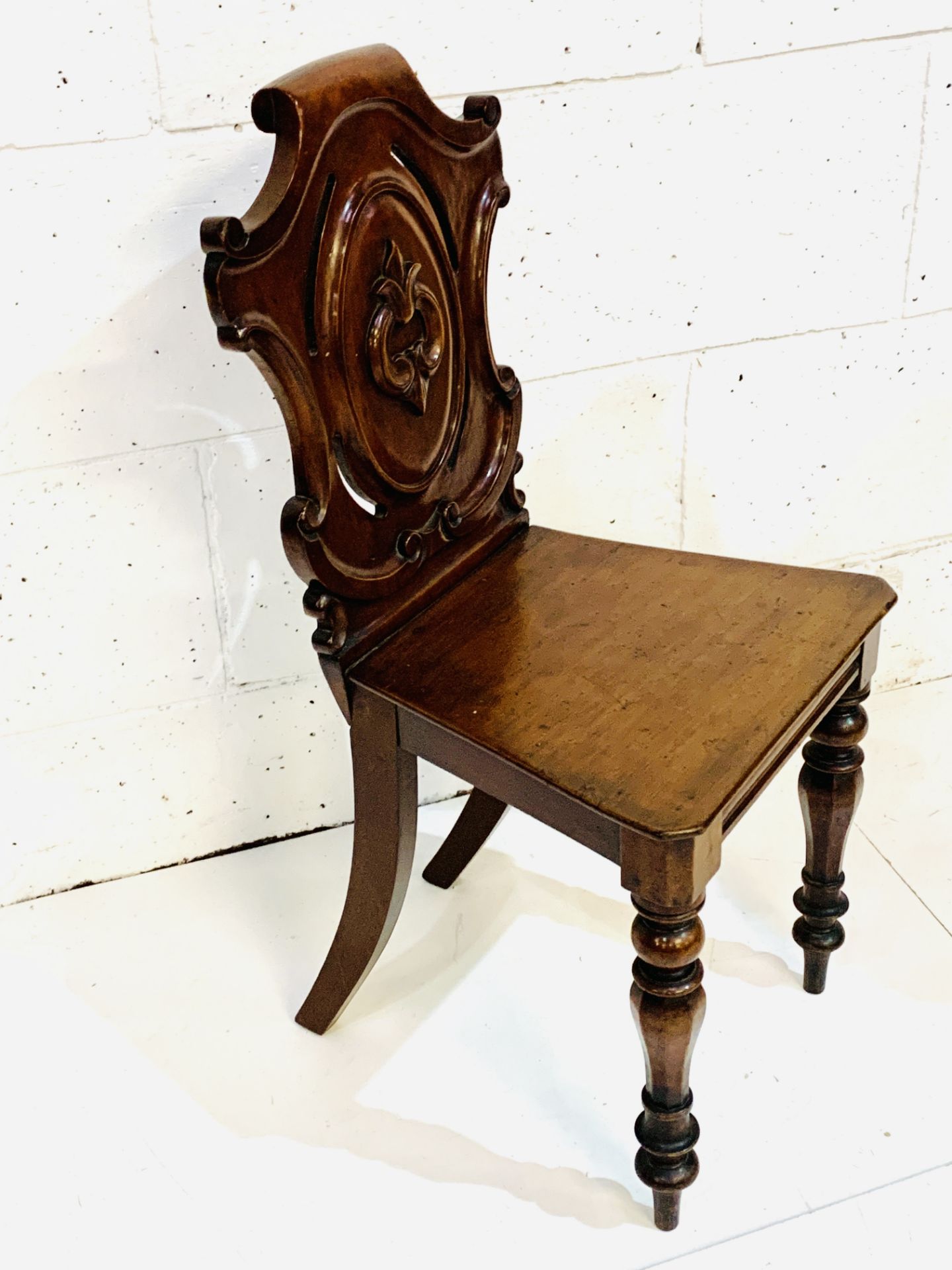 Mahogany hall chair - Bild 4 aus 4