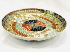 19th Century Japanese Imari bowl decorated with cranes and mountains