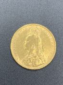 1891 gold sovereign.