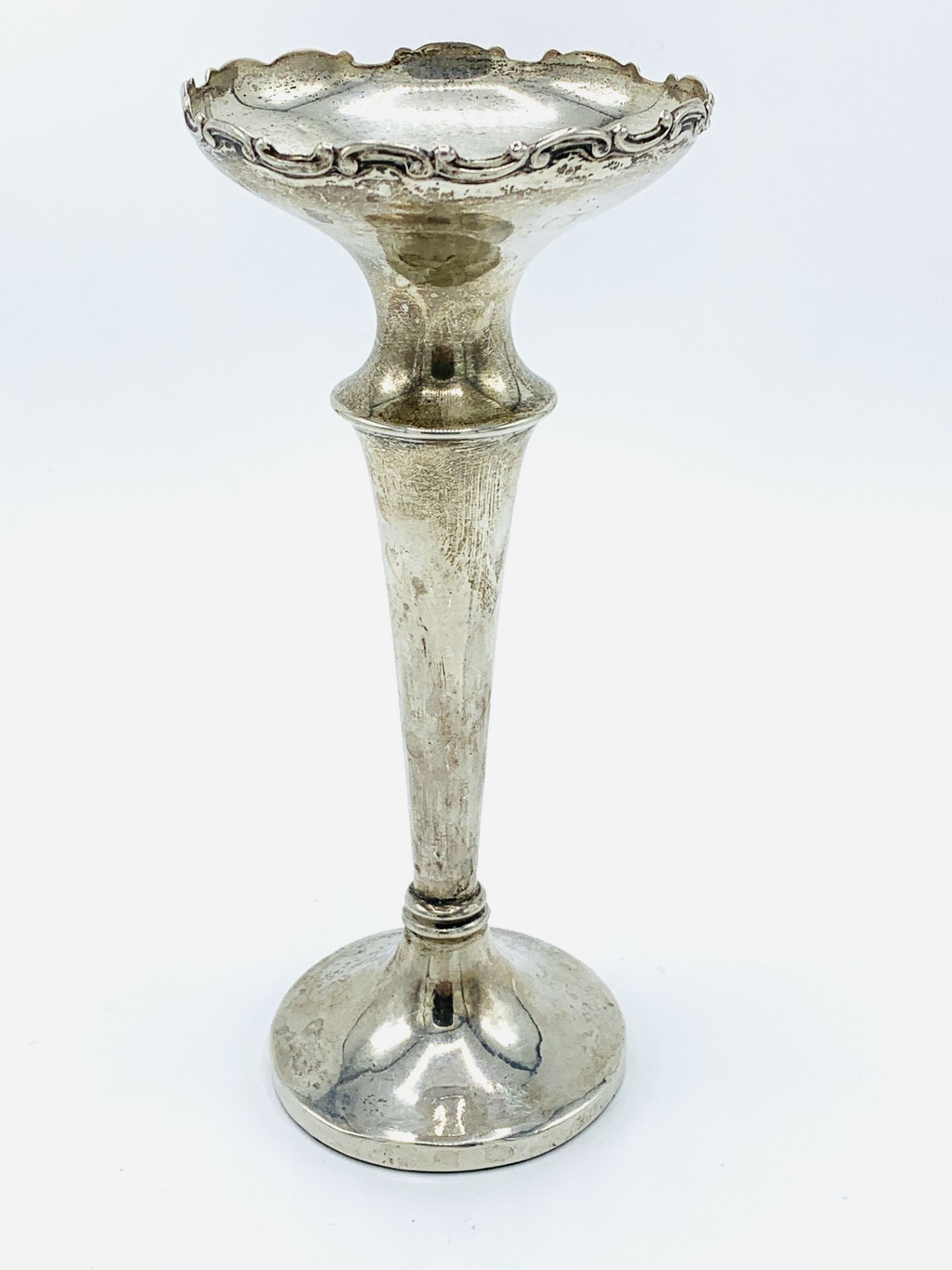 John Rose Sterling silver bud vase, 1922