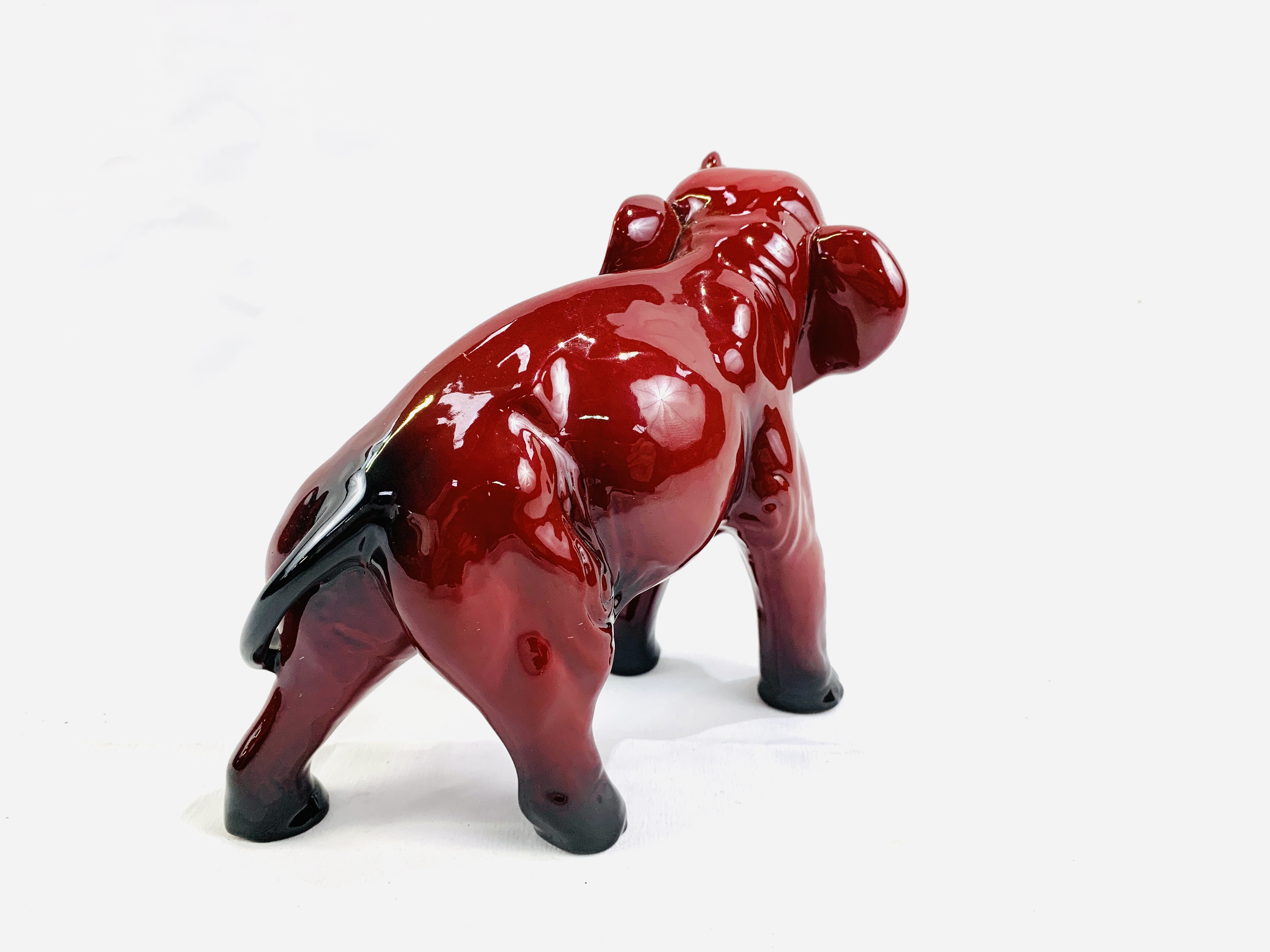 Royal Doulton flambe elephant figurine - Image 3 of 3