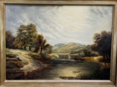 Gilt framed oil on canvas