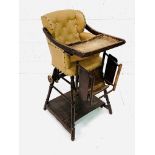 Victorian metamorphic child's high chair
