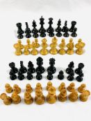 Two boxwood chess sets