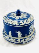 Wedgwood blue Jasperware cheese dome