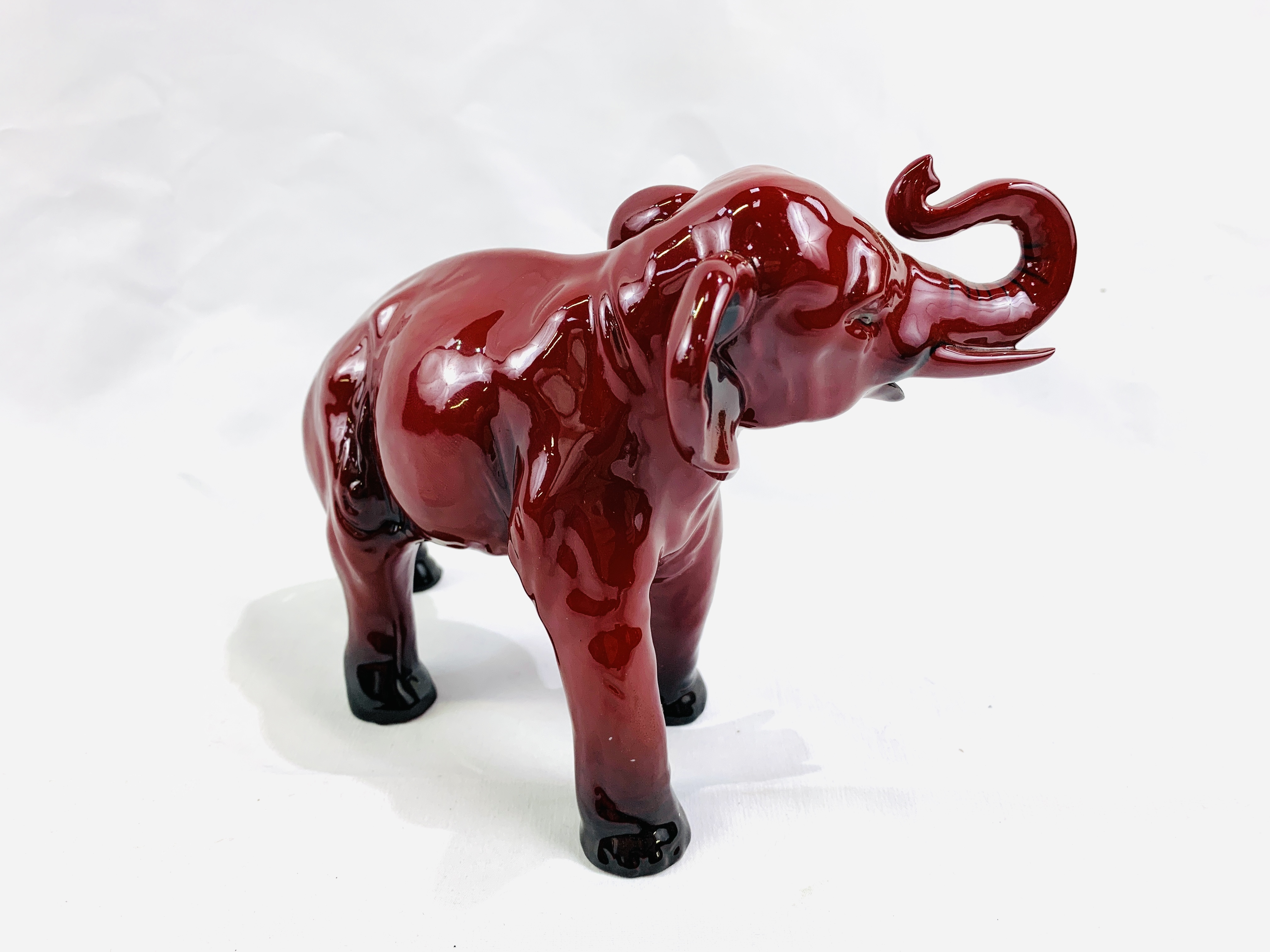 Royal Doulton flambe elephant figurine - Image 2 of 3