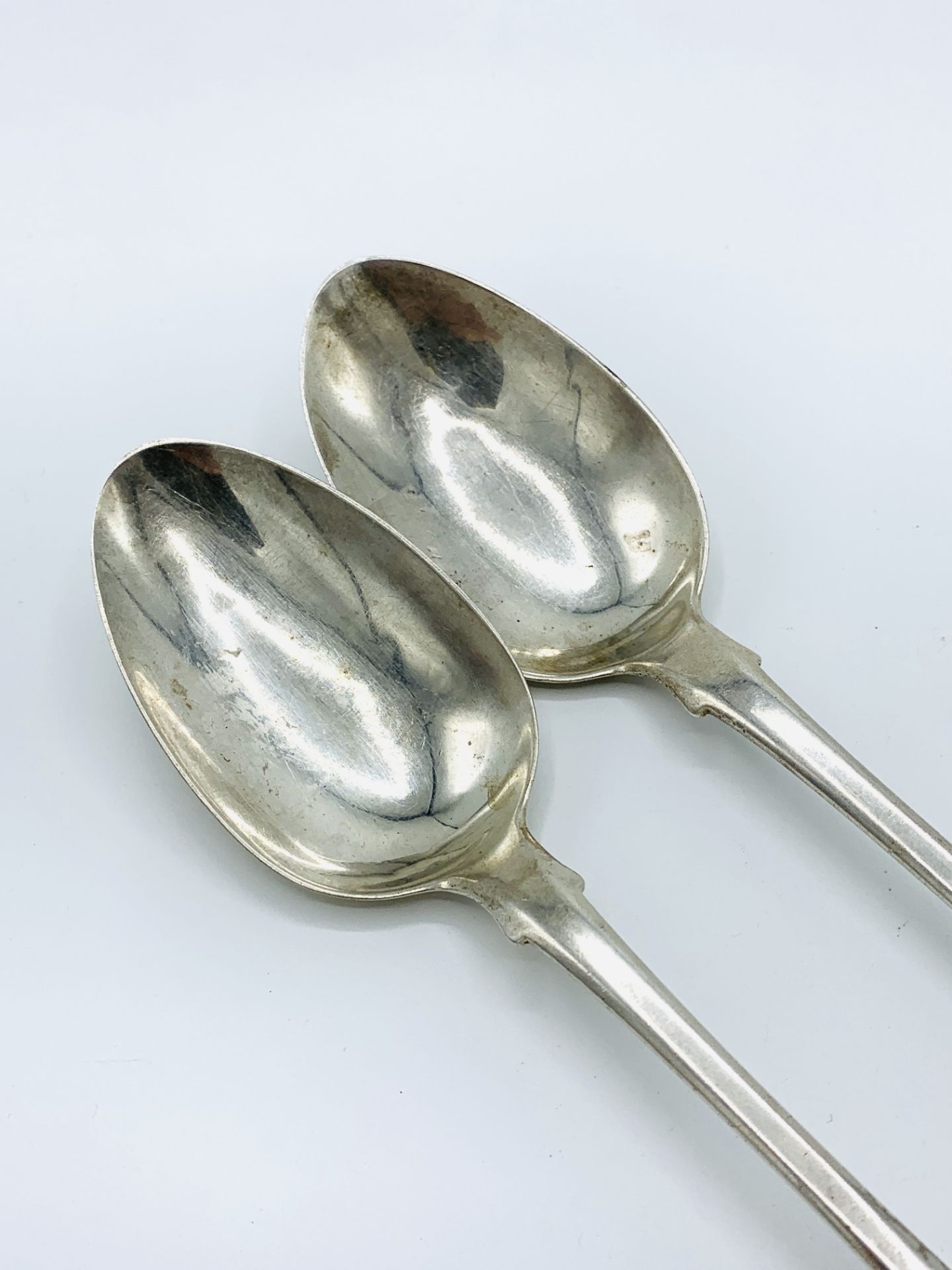 Two sterling silver serving spoons - Bild 3 aus 4