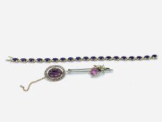 Collection of amethyst jewellery