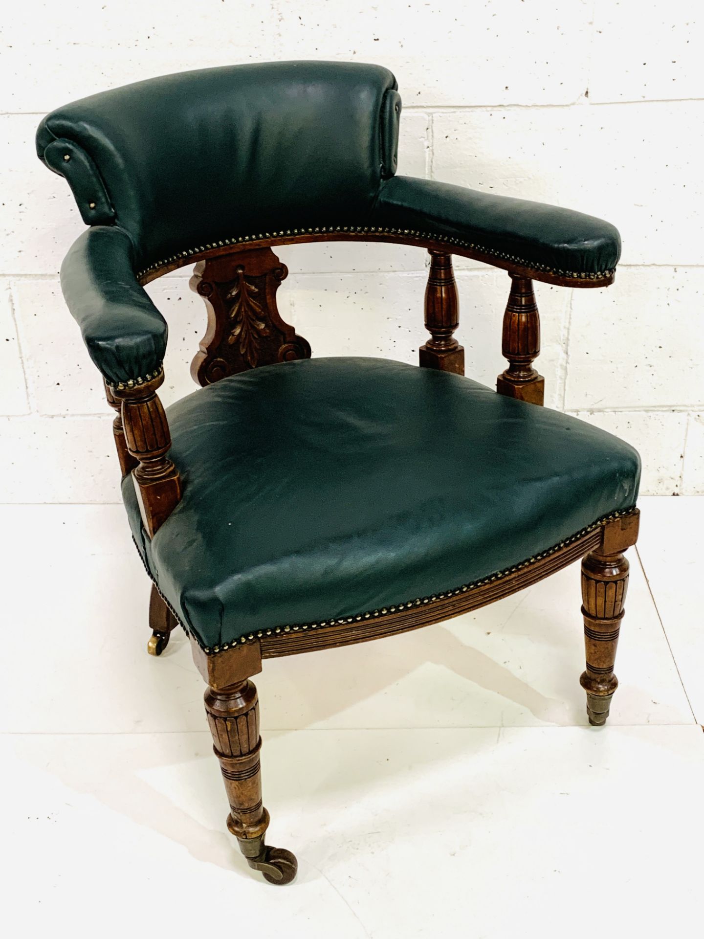 Victorian leather club chair