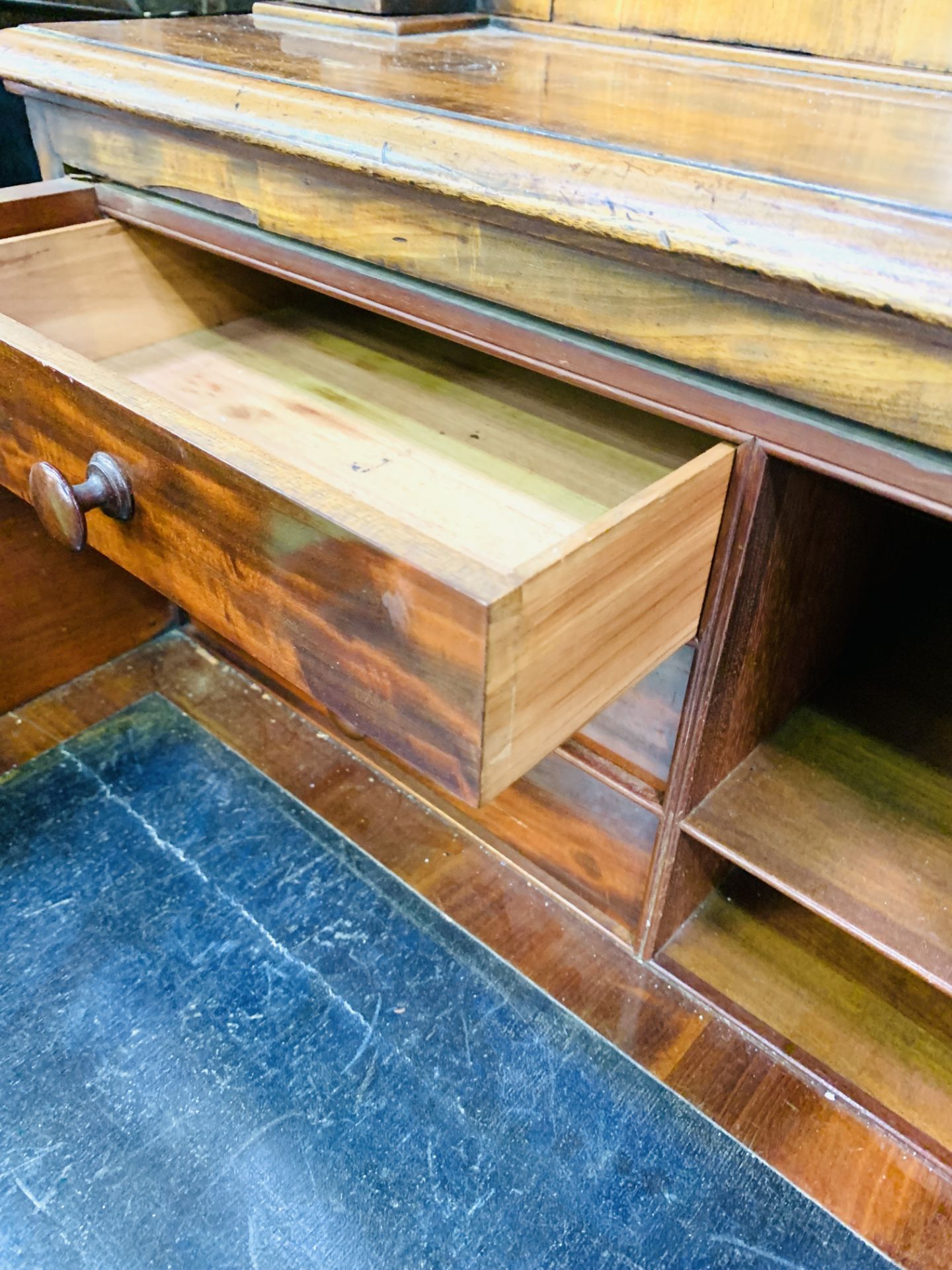 Victorian mahogany secretaire bookcase - Bild 6 aus 11