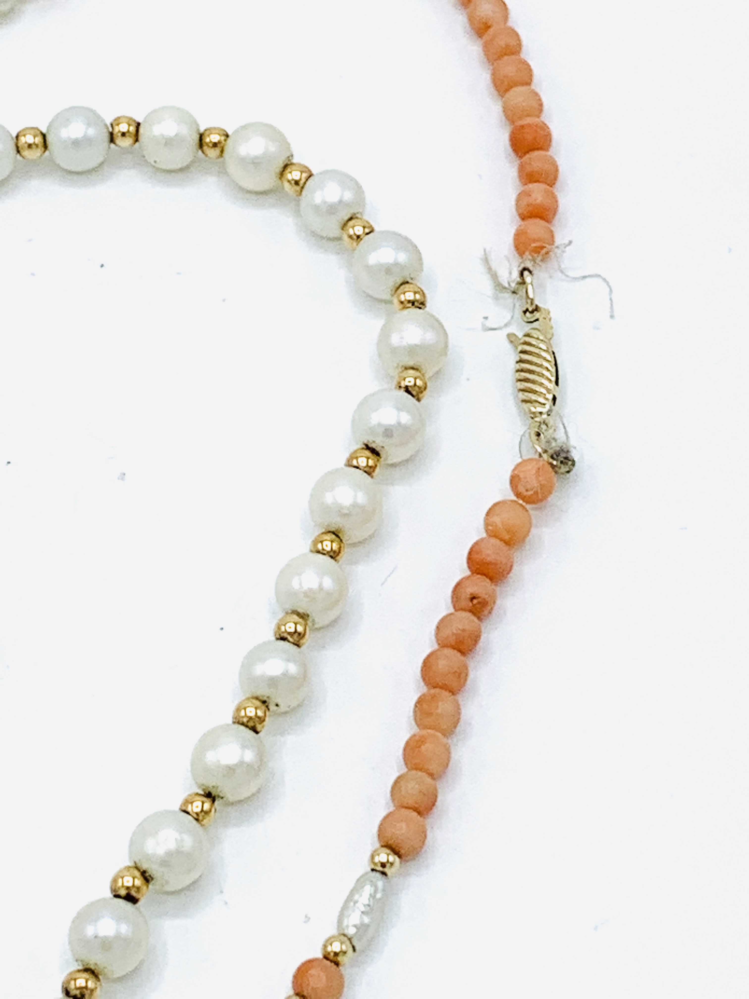 Two pearl necklaces - Image 3 of 4