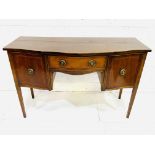 Regency style bow fronted sideboard