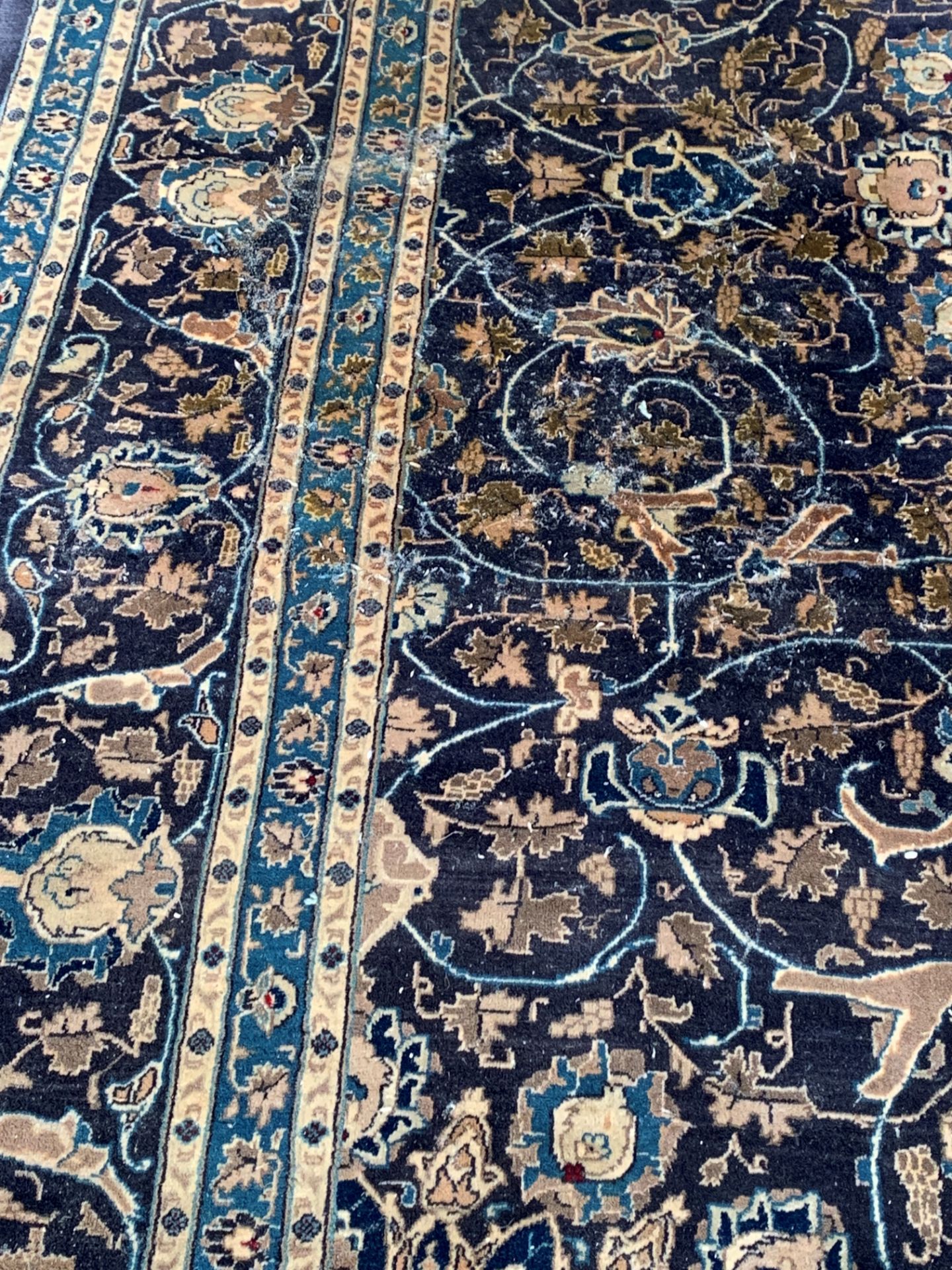 Blue ground wool rug - Image 2 of 3