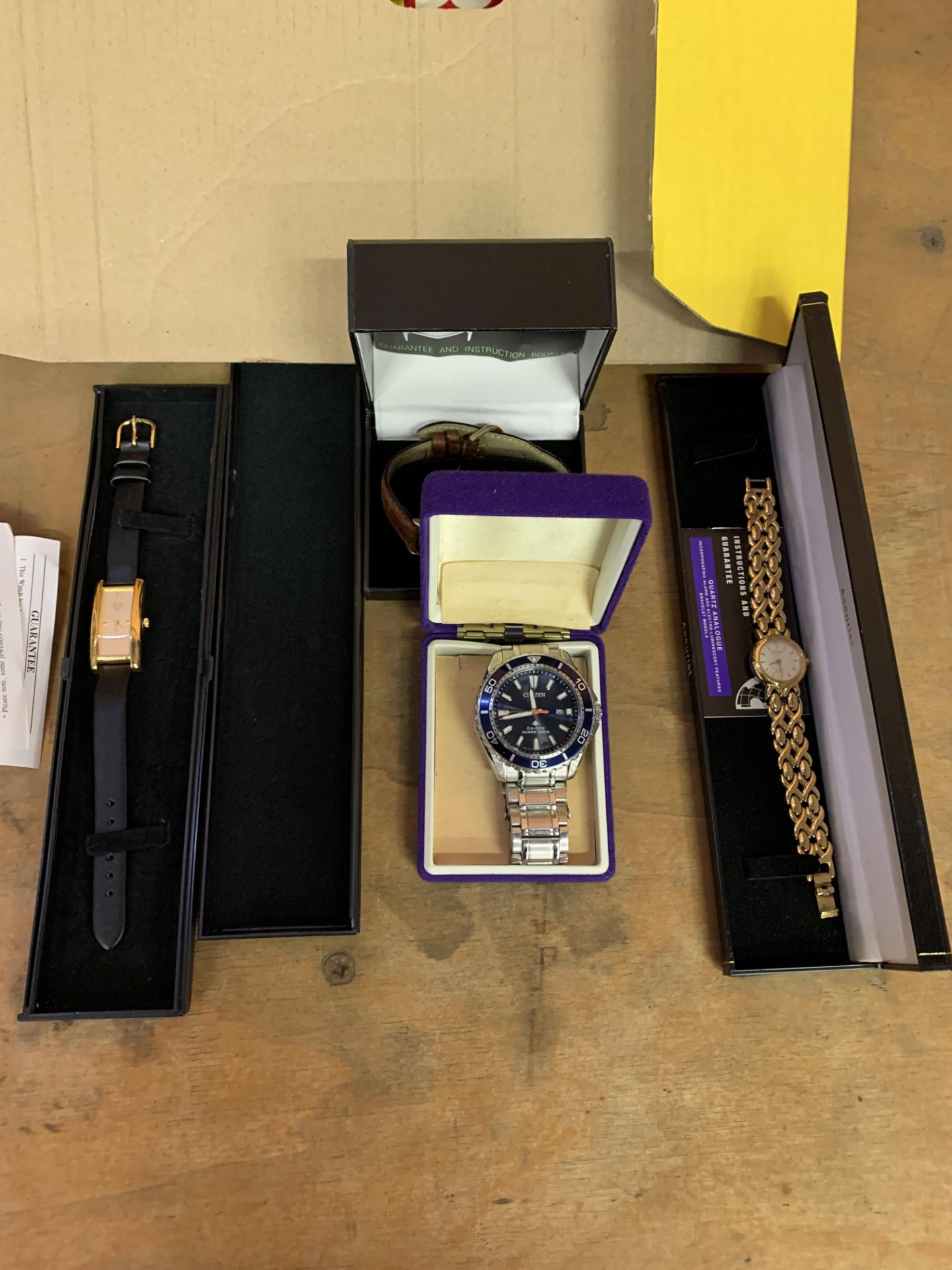 Quantity of watches, including Citizen and Accurist