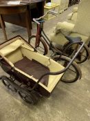 1920/30's child's tricycle together with a Tan-Stad child's dolls' pram.