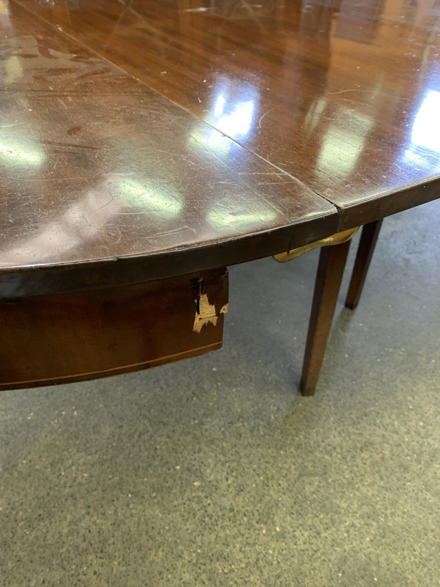 Mahogany extendable table, extending up to 366 cms (12 feet) - Bild 4 aus 9
