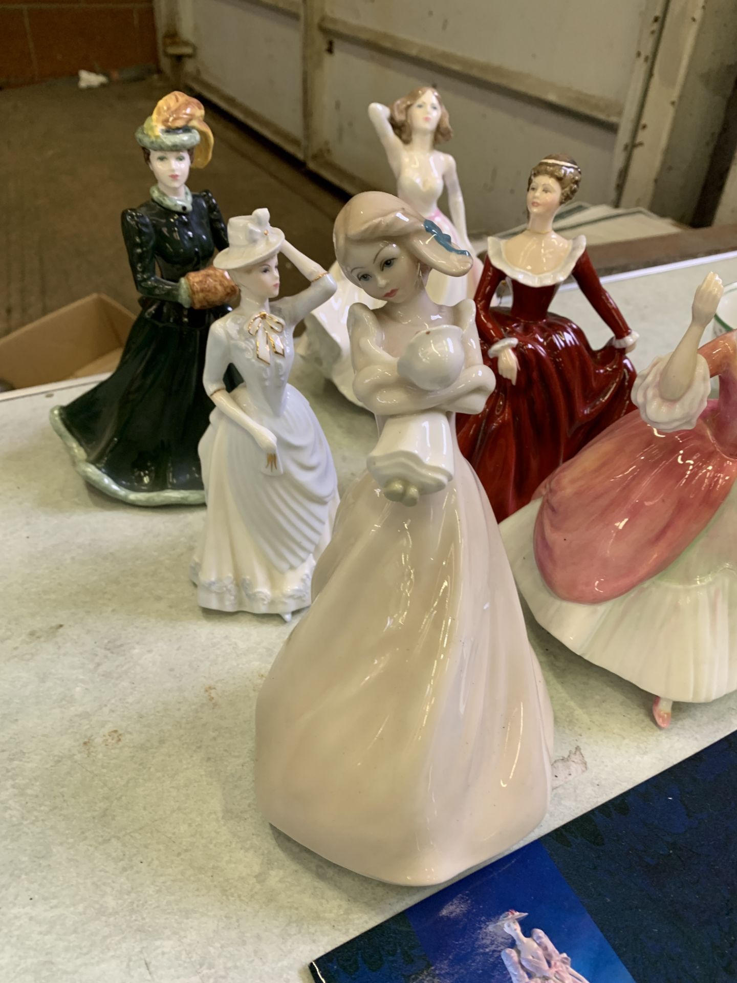 A collection of 6 china figurines by Royal Doulton and Coalport - Image 2 of 5