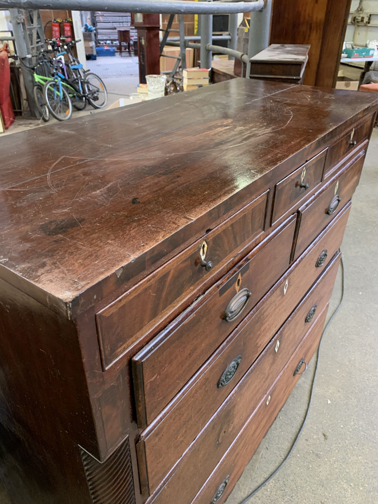 Mahogany Scotch chest of drawers - Image 3 of 7