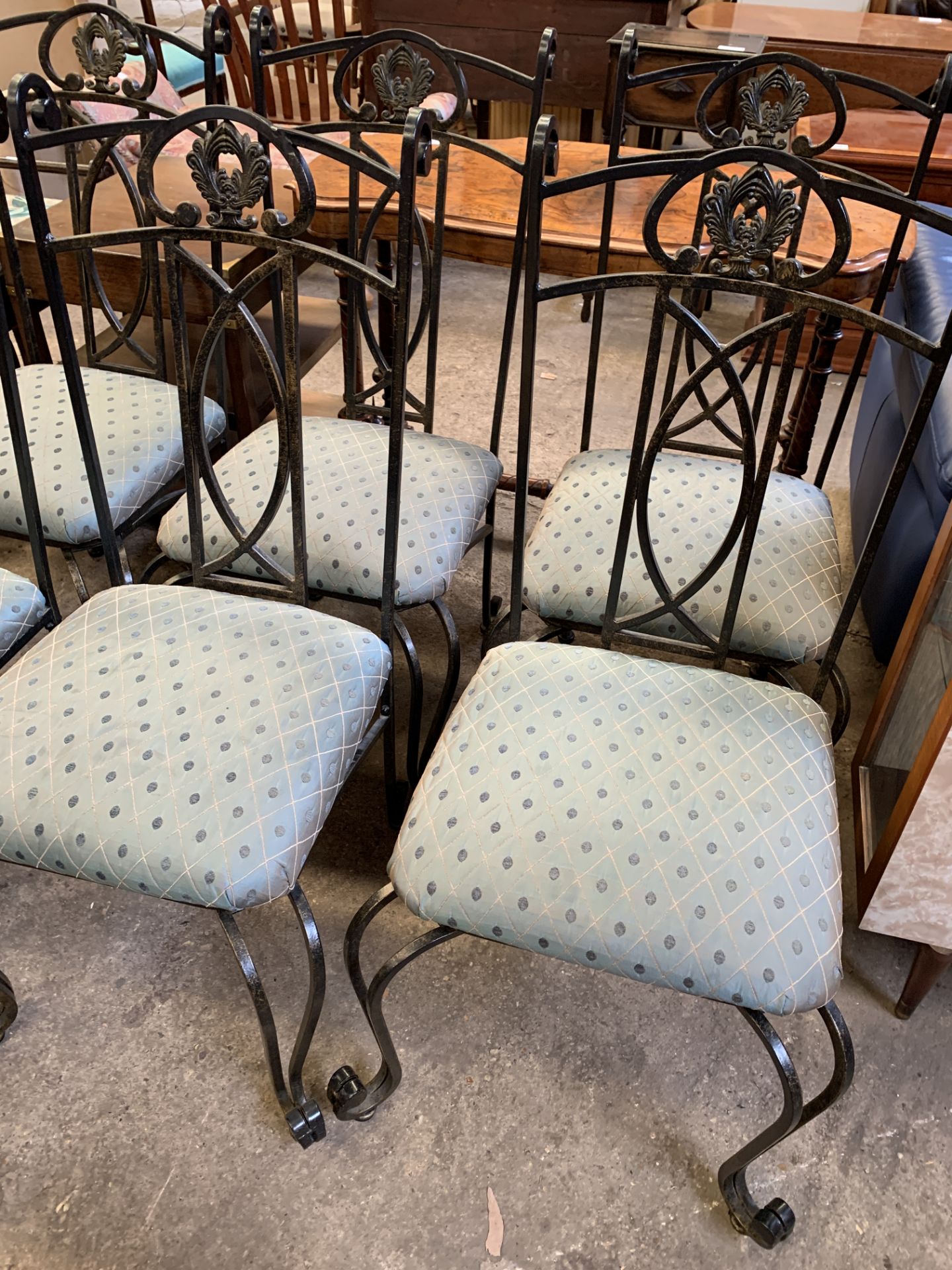 Six high back dining chairs - Bild 3 aus 5