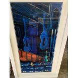 Framed and glazed acrylic on board "New York, New York"